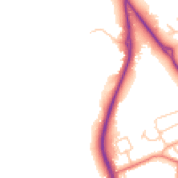 Daytime road noise heatmap for CH2 4AR