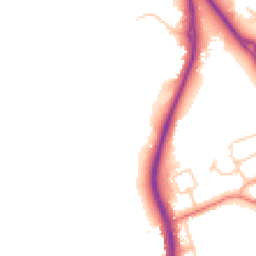 Daytime road noise heatmap for CH2 4AS