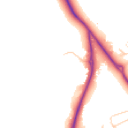 Daytime road noise heatmap for CH2 4AU