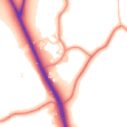 Daytime road noise heatmap for CH2 4BE