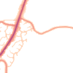 Daytime road noise heatmap for CH2 4BF