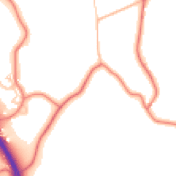 Daytime road noise heatmap for CH2 4DF