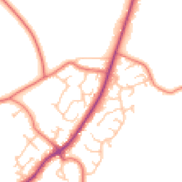 Daytime road noise heatmap for CH2 4DJ
