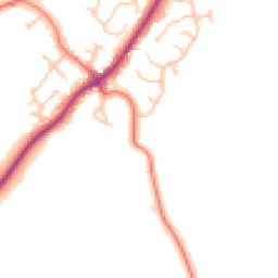 Daytime road noise heatmap for CH2 4EH