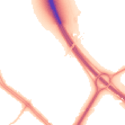 Night-time road noise heatmap for CH2 4EU