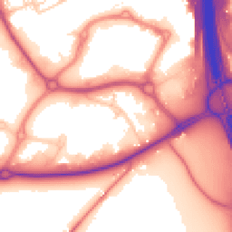 Daytime road noise heatmap for CH2 4FH