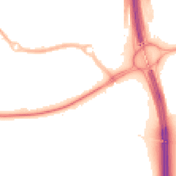 Night-time road noise heatmap for CH2 4HN