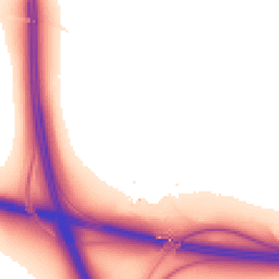 Night-time road noise heatmap for CH2 4HW