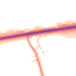 Daytime road noise heatmap for CH2 4JB
