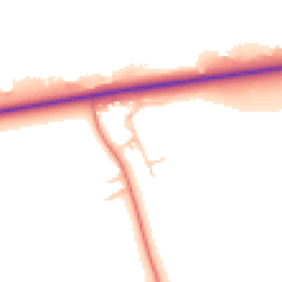 Daytime road noise heatmap for CH2 4JD