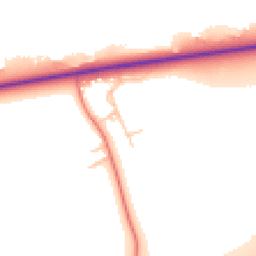 Daytime road noise heatmap for CH2 4JE
