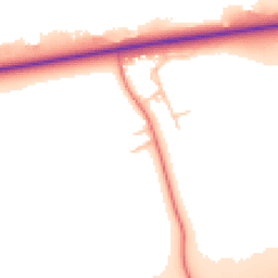 Daytime road noise heatmap for CH2 4JJ