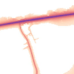 Daytime road noise heatmap for CH2 4JY