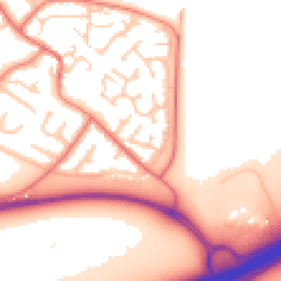 Daytime road noise heatmap for CH2 4LY