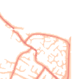 Daytime road noise heatmap for CH2 4NQ