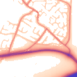 Daytime road noise heatmap for CH2 4NY