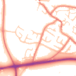Daytime road noise heatmap for CH2 4PN