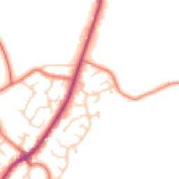 Daytime road noise heatmap for CH2 4QJ