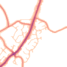 Daytime road noise heatmap for CH2 4QN