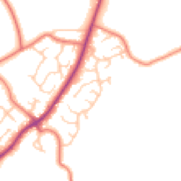 Daytime road noise heatmap for CH2 4QS