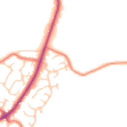 Daytime road noise heatmap for CH2 4QT
