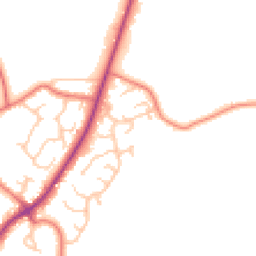 Daytime road noise heatmap for CH2 4QW