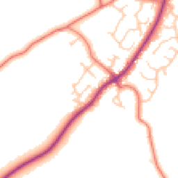 Daytime road noise heatmap for CH2 4TE