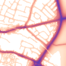 Daytime road noise heatmap for CH3 5AB