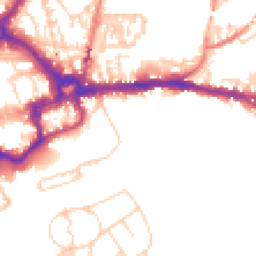 Daytime road noise heatmap for CH3 5AJ