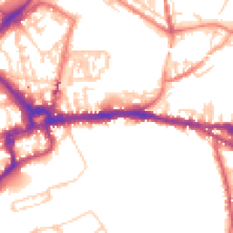 Daytime road noise heatmap for CH3 5AQ