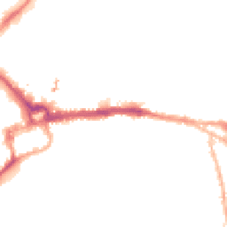 Night-time road noise heatmap for CH3 5AQ