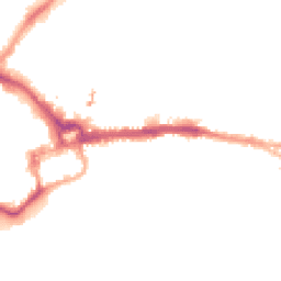 Night-time road noise heatmap for CH3 5AZ