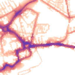 Daytime road noise heatmap for CH3 5BE