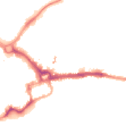 Night-time road noise heatmap for CH3 5BE