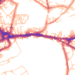 Daytime road noise heatmap for CH3 5BN