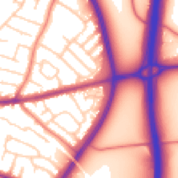 Daytime road noise heatmap for CH3 5BW