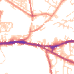 Daytime road noise heatmap for CH3 5DD