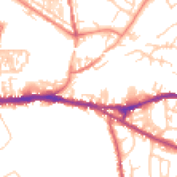 Daytime road noise heatmap for CH3 5DE