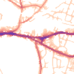 Daytime road noise heatmap for CH3 5DJ