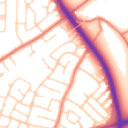 Daytime road noise heatmap for CH3 5HW