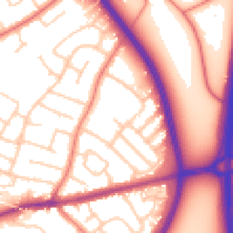 Daytime road noise heatmap for CH3 5HZ
