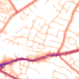 Daytime road noise heatmap for CH3 5JP