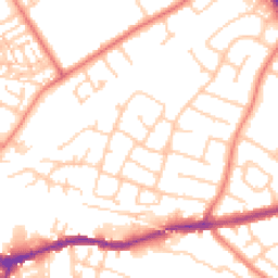 Daytime road noise heatmap for CH3 5JR