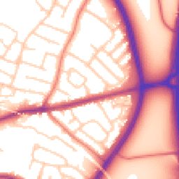 Daytime road noise heatmap for CH3 5LJ