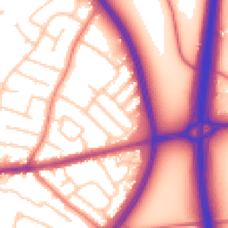 Daytime road noise heatmap for CH3 5LS