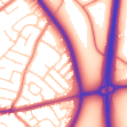Daytime road noise heatmap for CH3 5LY