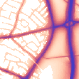 Daytime road noise heatmap for CH3 5PH