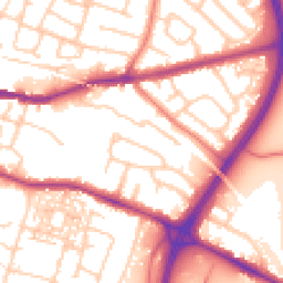 Daytime road noise heatmap for CH3 5QG