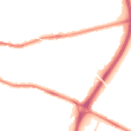 Night-time road noise heatmap for CH3 5QG