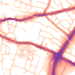 Daytime road noise heatmap for CH3 5QH